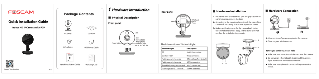 Foscam C1 Quick Installation Guide V1 2 Manualzz