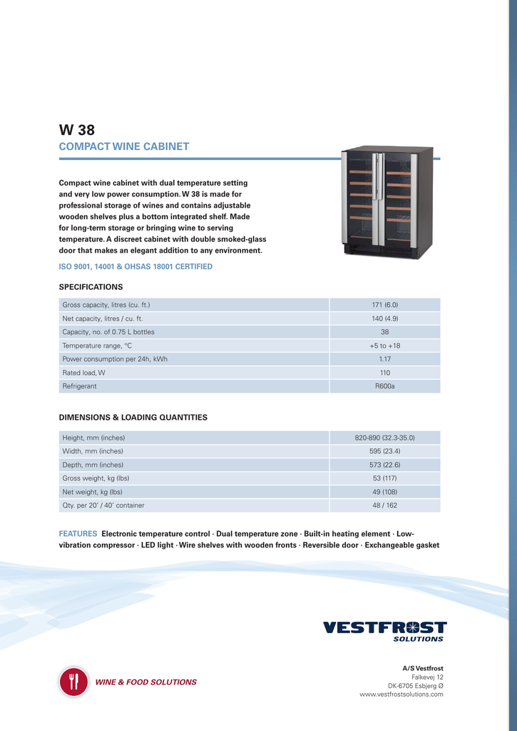 PDF 28FRIGOR Vestfrost wine coolers.pub Anciens Et Réunions PDF Télécharger Download