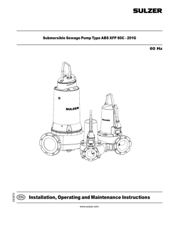 Installation, Operating and Maintenance Instructions XFP 80C | Manualzz