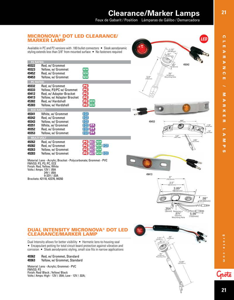 Grote Indicator Lights Shelly Lighting