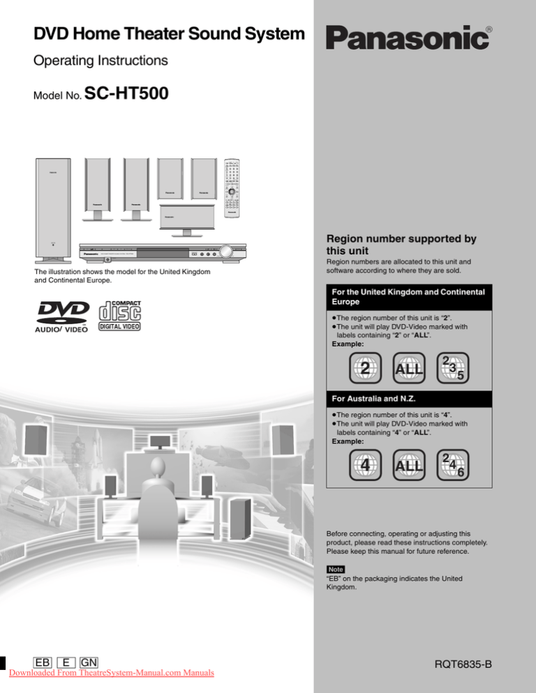 Panasonic Sc Ht500 User Guide Manual Pdf Manualzz