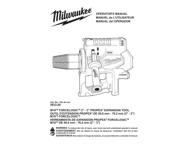 milwaukee expansion tool troubleshooting