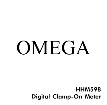 Omega HHM598 Owner Manual | Manualzz