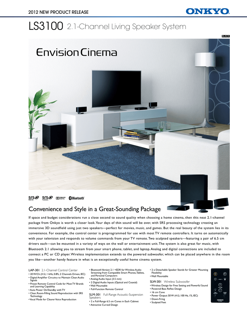 onkyo wireless subwoofer slw 301