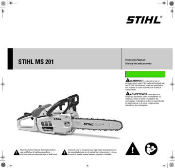 Stihl MS 201 Chainsaw Instruction Manual | Manualzz