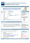 QUT Shared Drives Quick Reference Guide