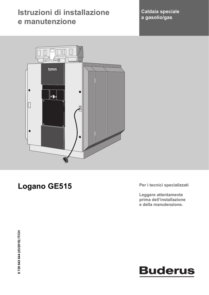 BUDERUS Caldaia Logano GE515 | Manualzz