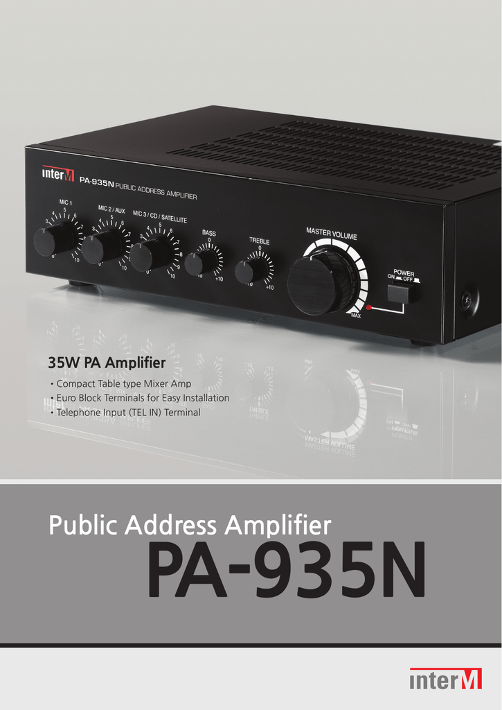 Схема inter m pa 935a
