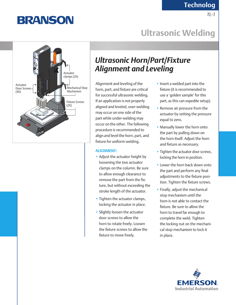 branson ultrasonic welder manual