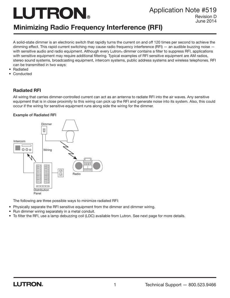 NEW Lutron Debuzzing Coil LDC-16-TCP Audible Noise Reducer 