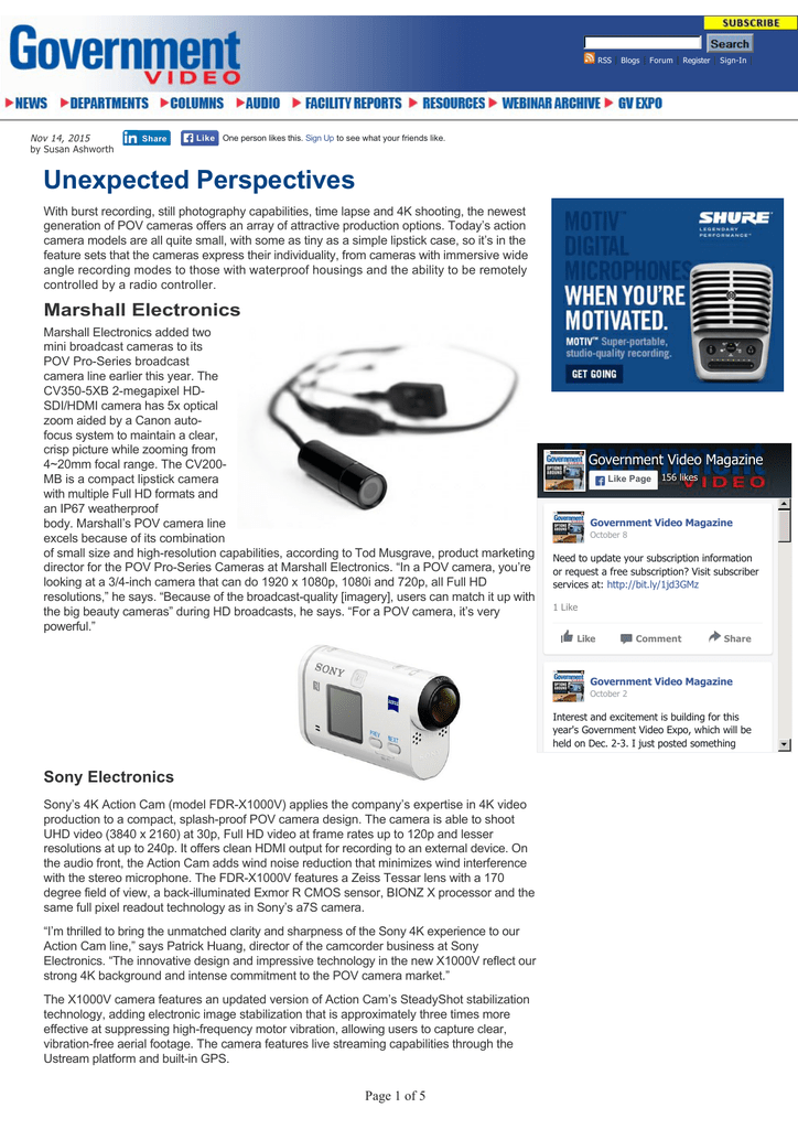 Unexpected Perspectives