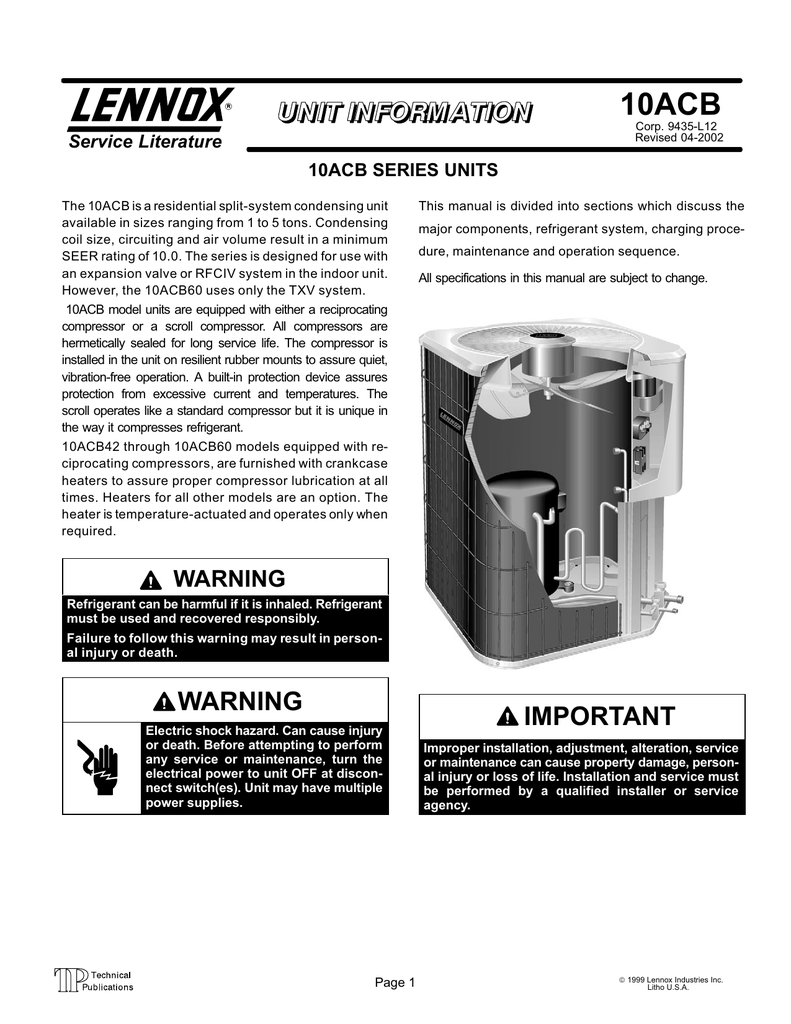 10ACB Series | Manualzz