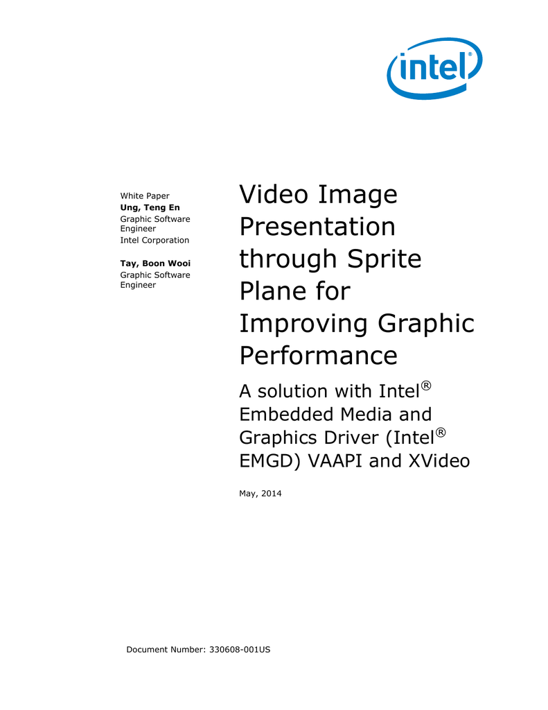 Video Image Presentation through Sprite