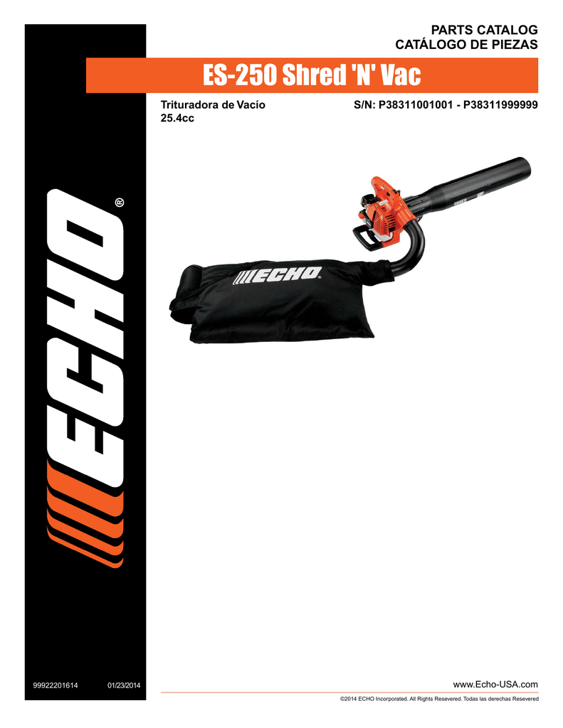 ES-250 Parts Catalog | Manualzz