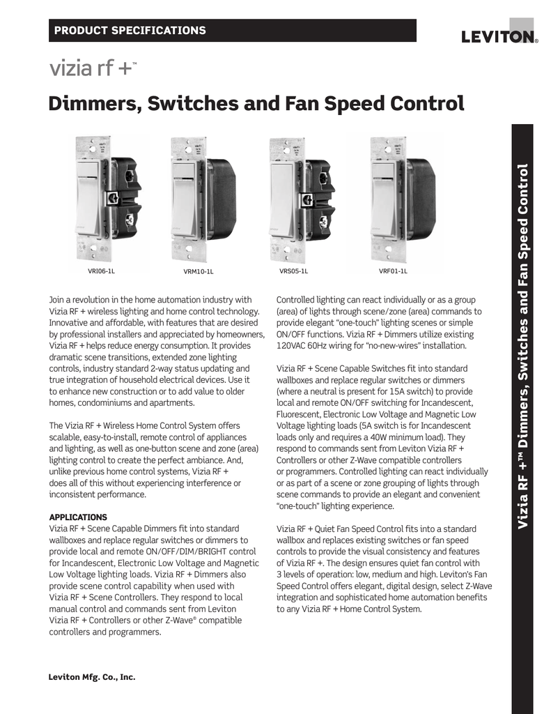 Leviton Lighting Controls Manual Shelly Lighting
