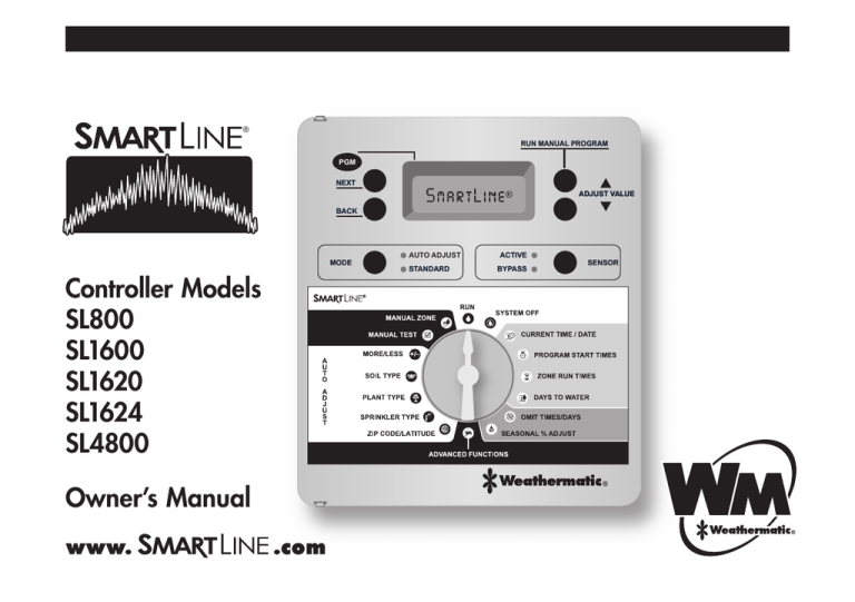 Weathermatic SmartLine Controller | Manualzz