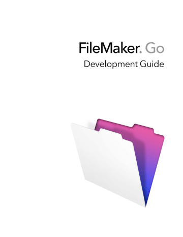 Filemaker FILEMAKER GO Owner Manual | Manualzz