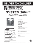 Fiberstars SYSTEM 2004 Pool Light Owner's Manual