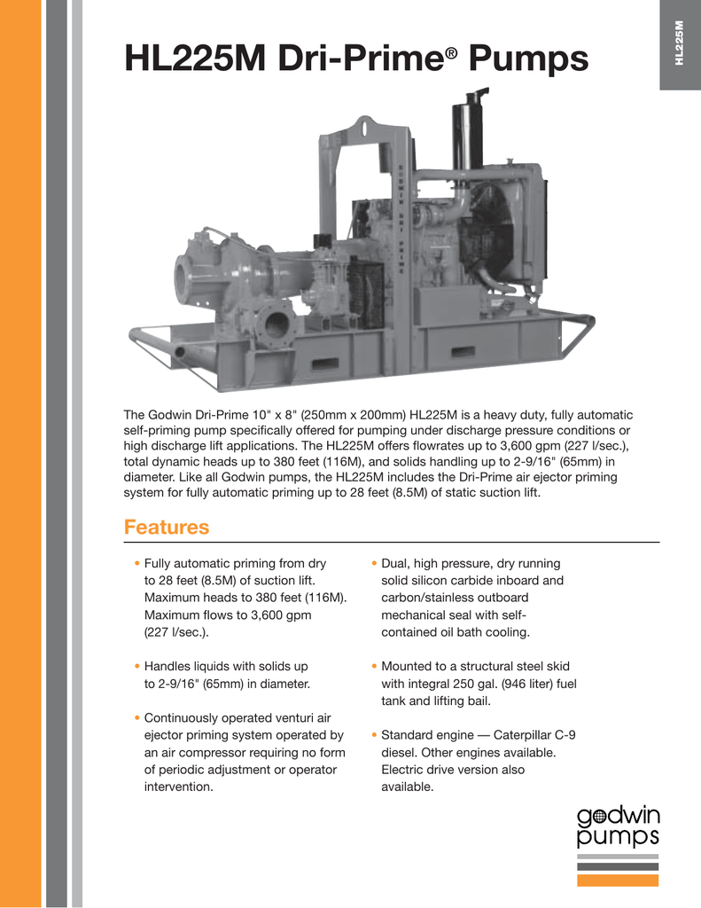 HL225M DriPrime Pumps ® Manualzz