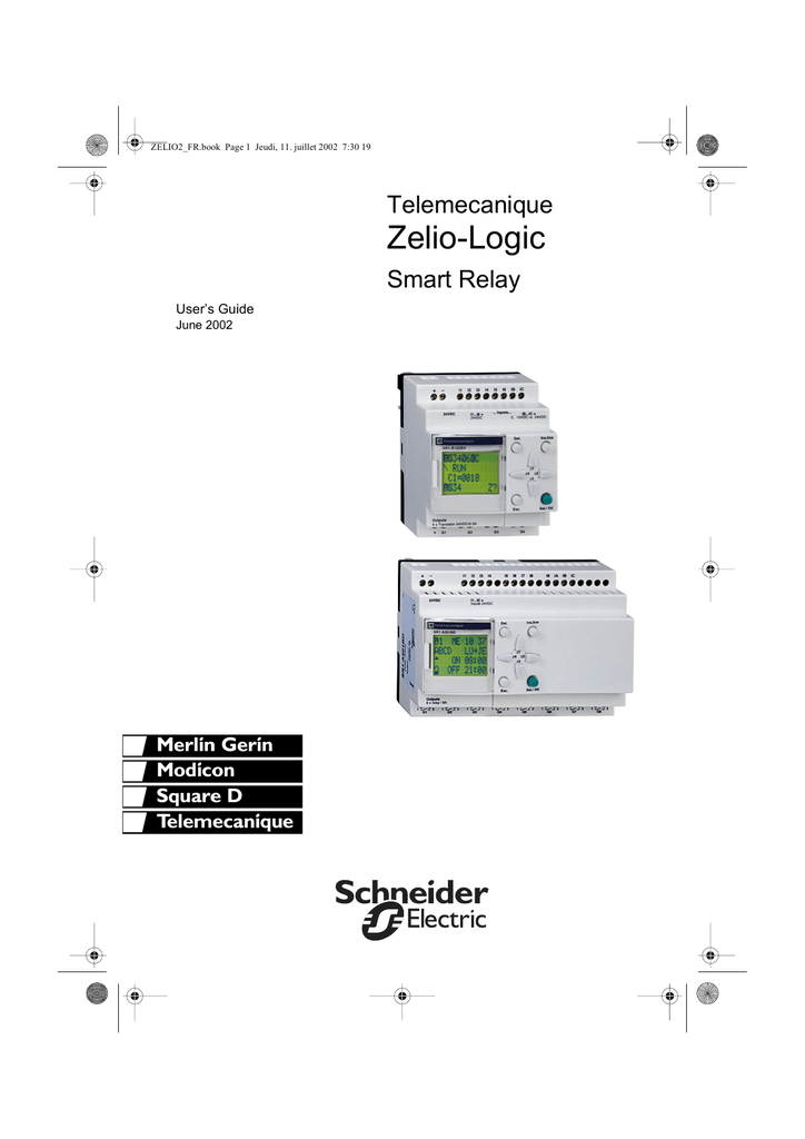 Schneider Electric ZelioLogic Smart Relay Instruction Sheet Manualzz