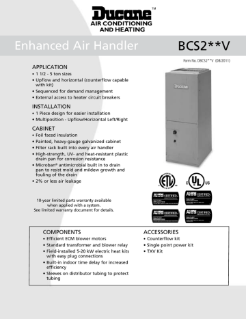 bcs2m air handler