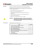 Simplex IDNet+ Module 4100-3107 Installation Instructions