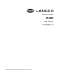 HACH LANGE DR 2800 User Manual