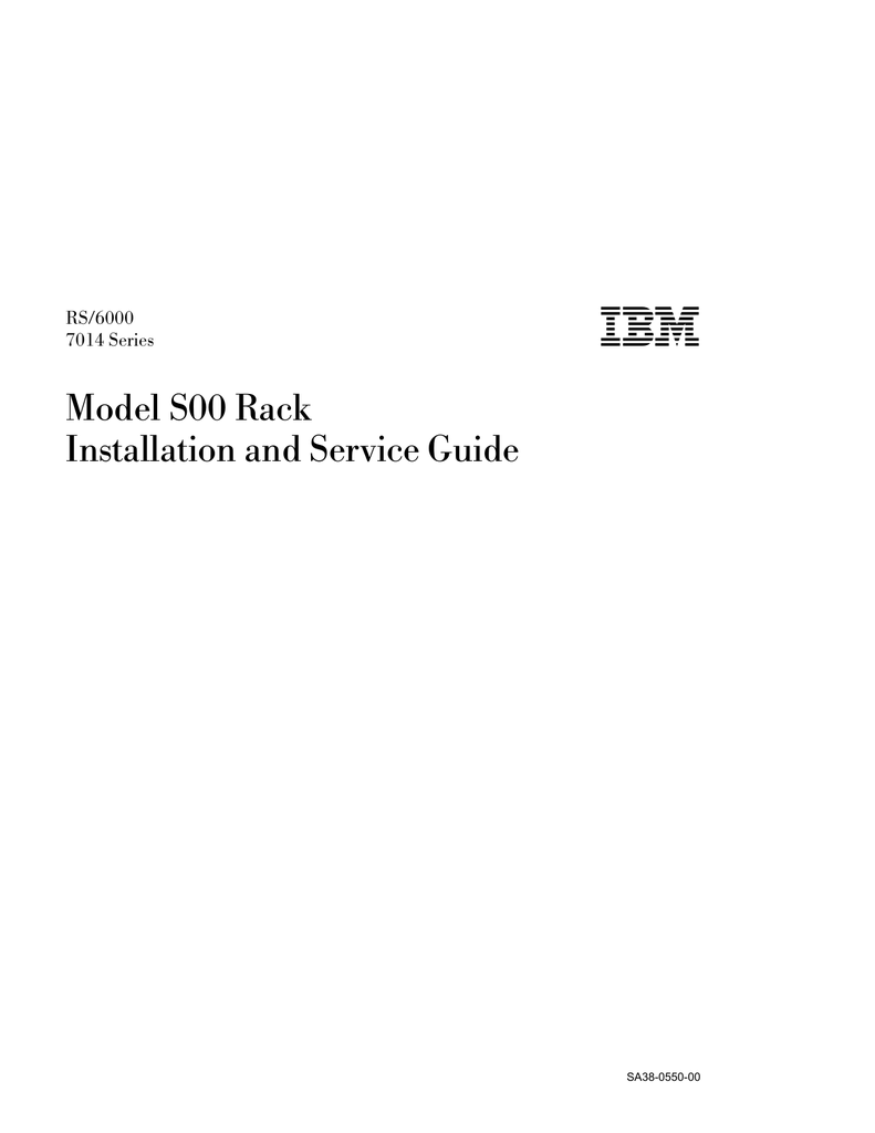 IBM RS/6000 7014-S00 Installation and Service Manual | Manualzz