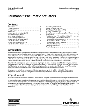 Instruction Manual (Pneumatic Actuator) | Manualzz