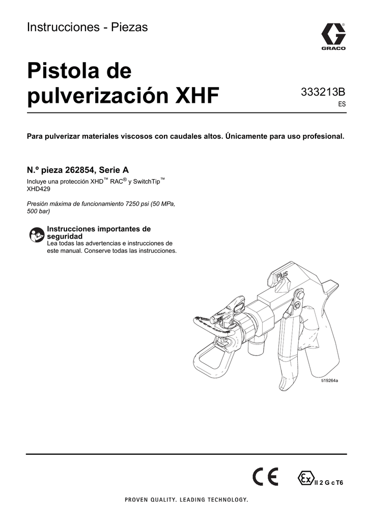 Graco 333213B XHF Spray Gun Instructions Manualzz