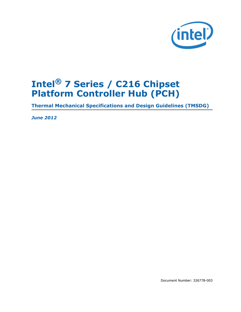 intel 7 series c216 chipset