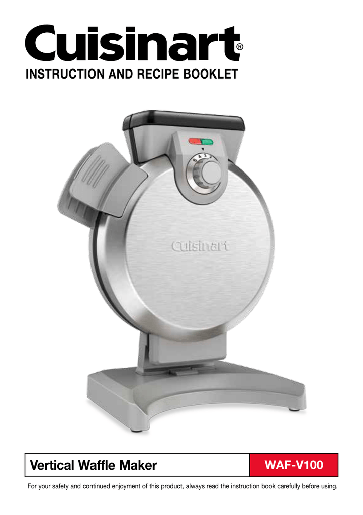 Cuisinart WAFV100 Waffle Iron User manual Manualzz