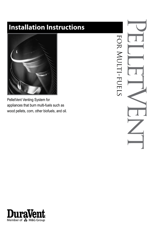 PelletVent for multifuel Installation Instructions Manualzz