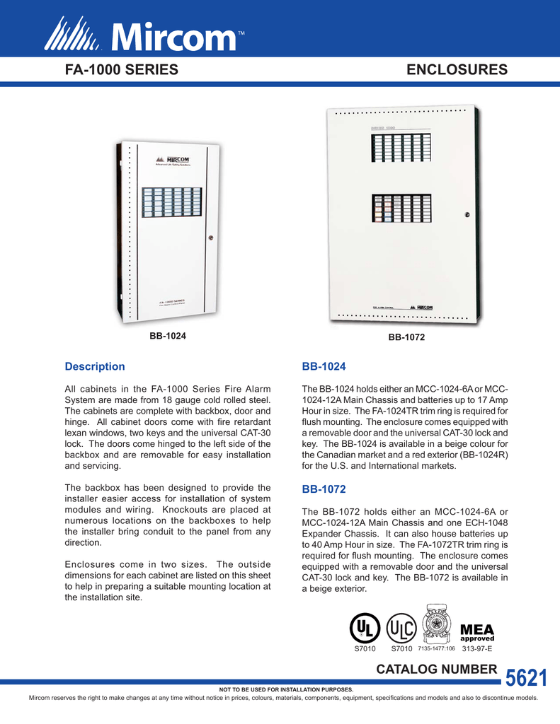 Cat 5621 Fa 1000 Series Enclosures En Manualzz