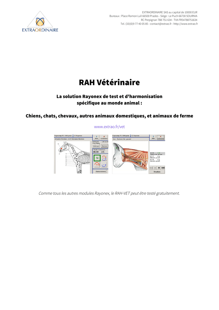 Veterinaire Et Bioresonance Manualzz