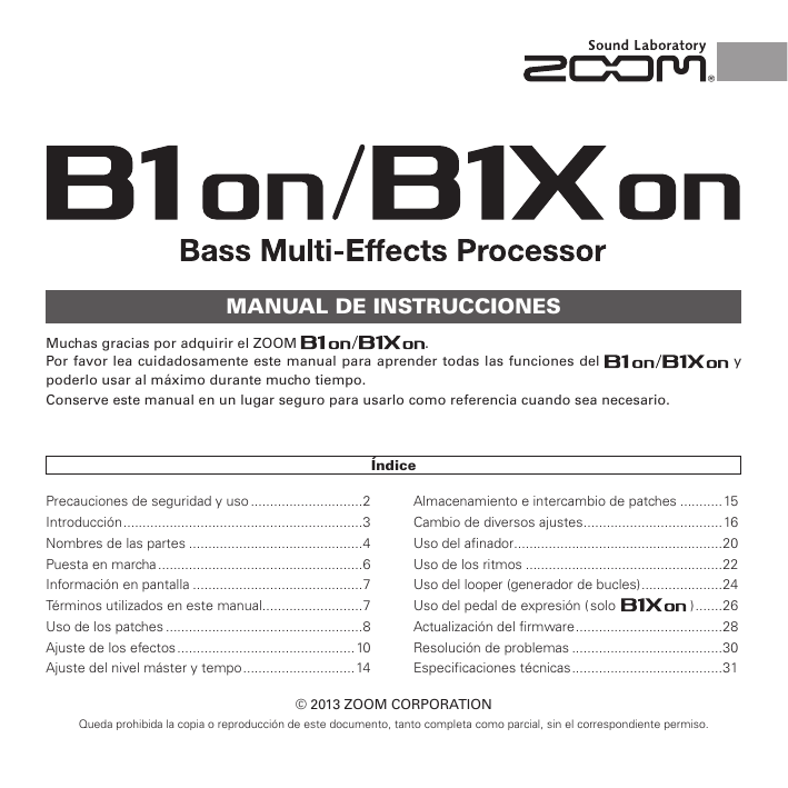 B1Xon Manual de Instrucciones (Spanish) | Manualzz