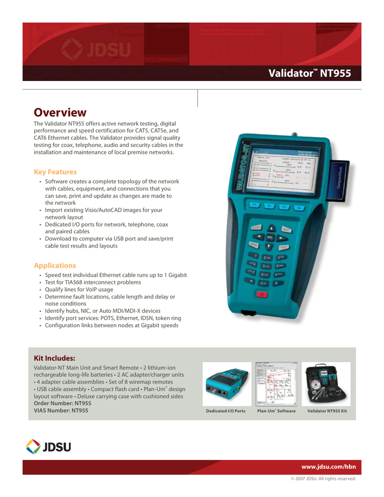 Validator-nt nt955 software