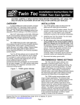 Twin Tec TC88A Twin Cam Ignition System Installation Instructions