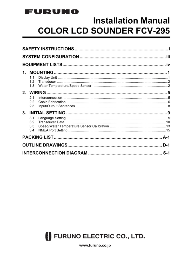 Furuno Transducer Wiring Diagram Wiring Diagram