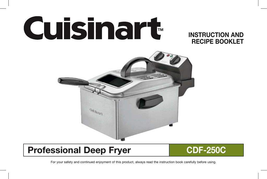 cuisinart cdf-500 cuisinart cdf-500