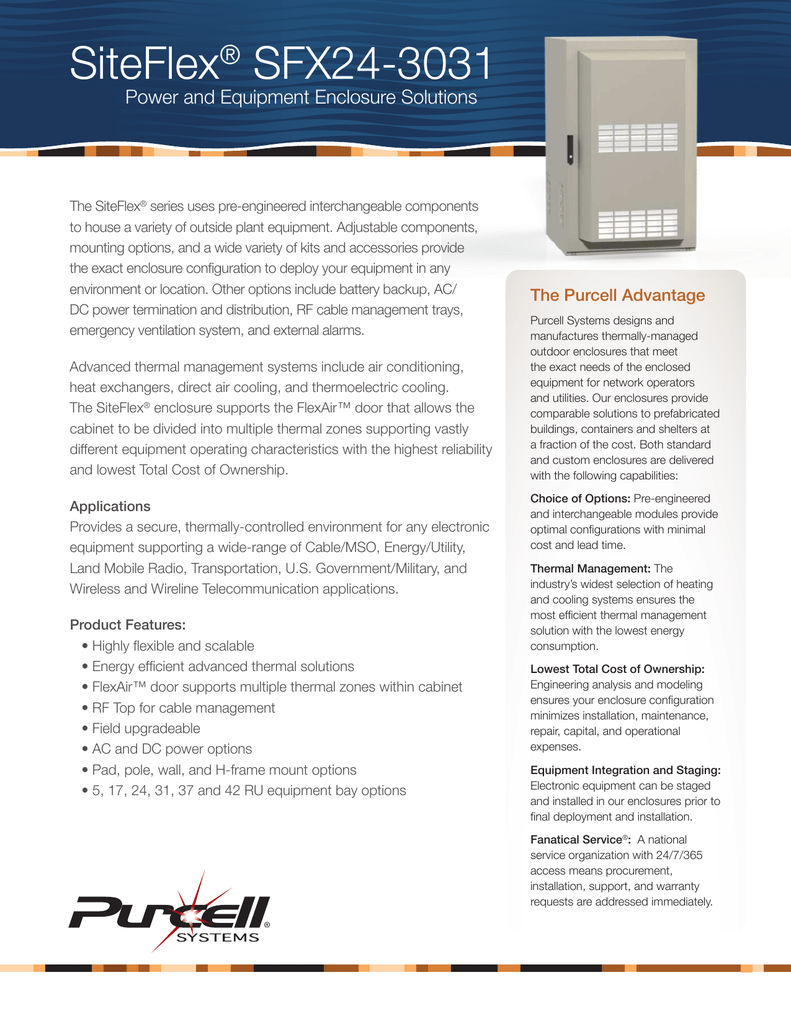 Datasheet For Siteflex 24 Manualzz