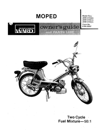 Montgomery Ward ZDW-57061A Owner's Manual And Parts List | Manualzz