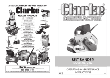 clarke sanding belts