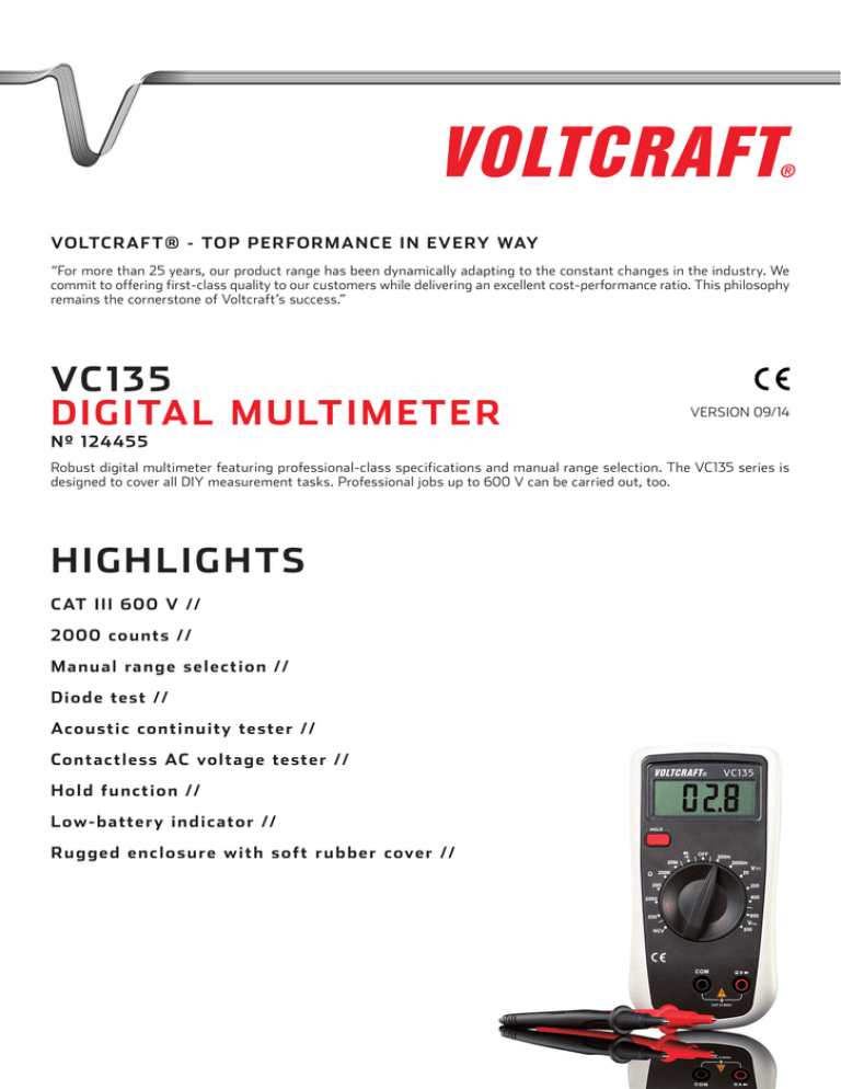 Voltcraft Top Performance In Every Way Manualzz