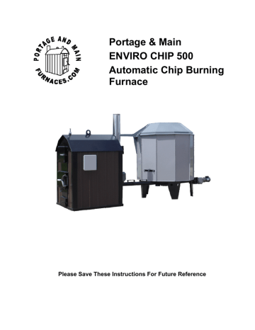 Portage Main Enviro-Chip Burner 500 Manual | Manualzz