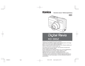 KONICA Revio KD-300Z User’s Manual | Manualzz