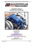 Whipple 525HP EFI Supercharger Installation Manual