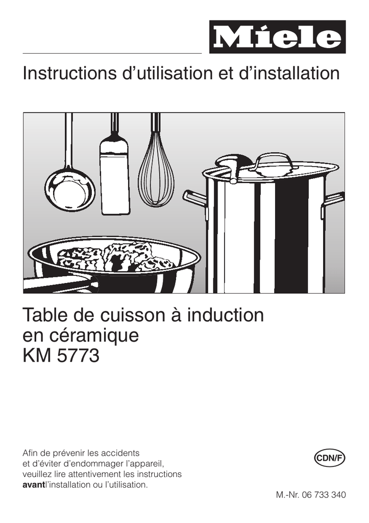 Miele Induction Cooktop Manual KM5773 Manualzz