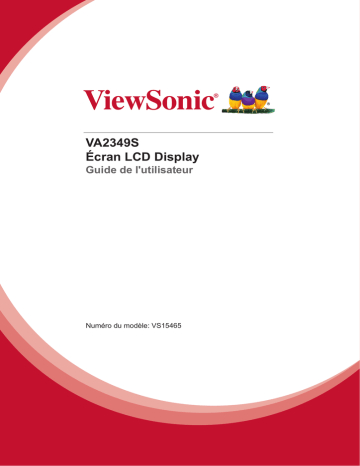 ViewSonic VA2349S MONITOR Mode d'emploi | Manualzz