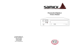 Samick Samick Owner's Manual